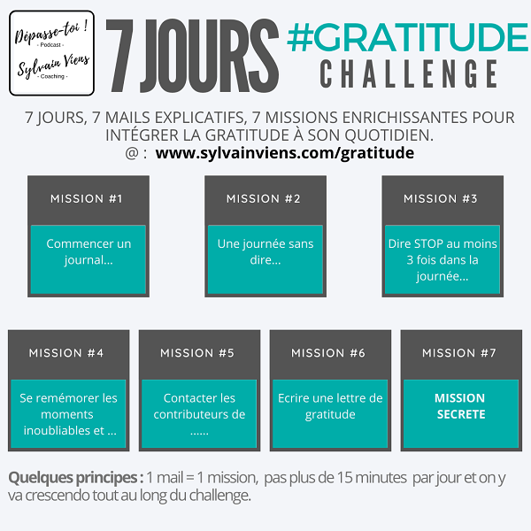 Challenge pour intégrer la gratitude à son quotidien